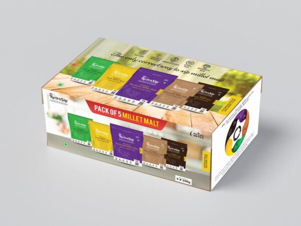 RetroSip- Pack of 5 Premium single millet malts(1 kg)